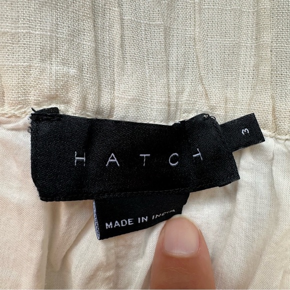Hatch Maternity The Hallie Shorts 2 Large Ivory Pull-On Comfy Cuff Stretch 3.5” - Picture 3 of 10